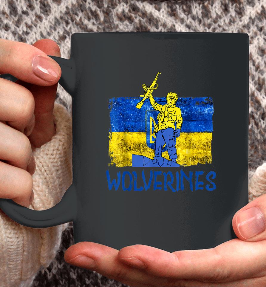 Wolverines Support Ukraine Coffee Mug