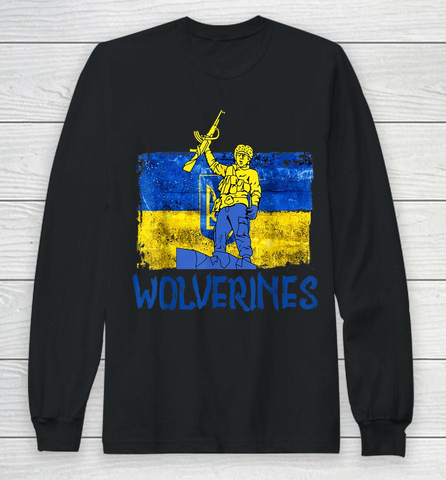 Wolverines Support Ukraine Long Sleeve T-Shirt