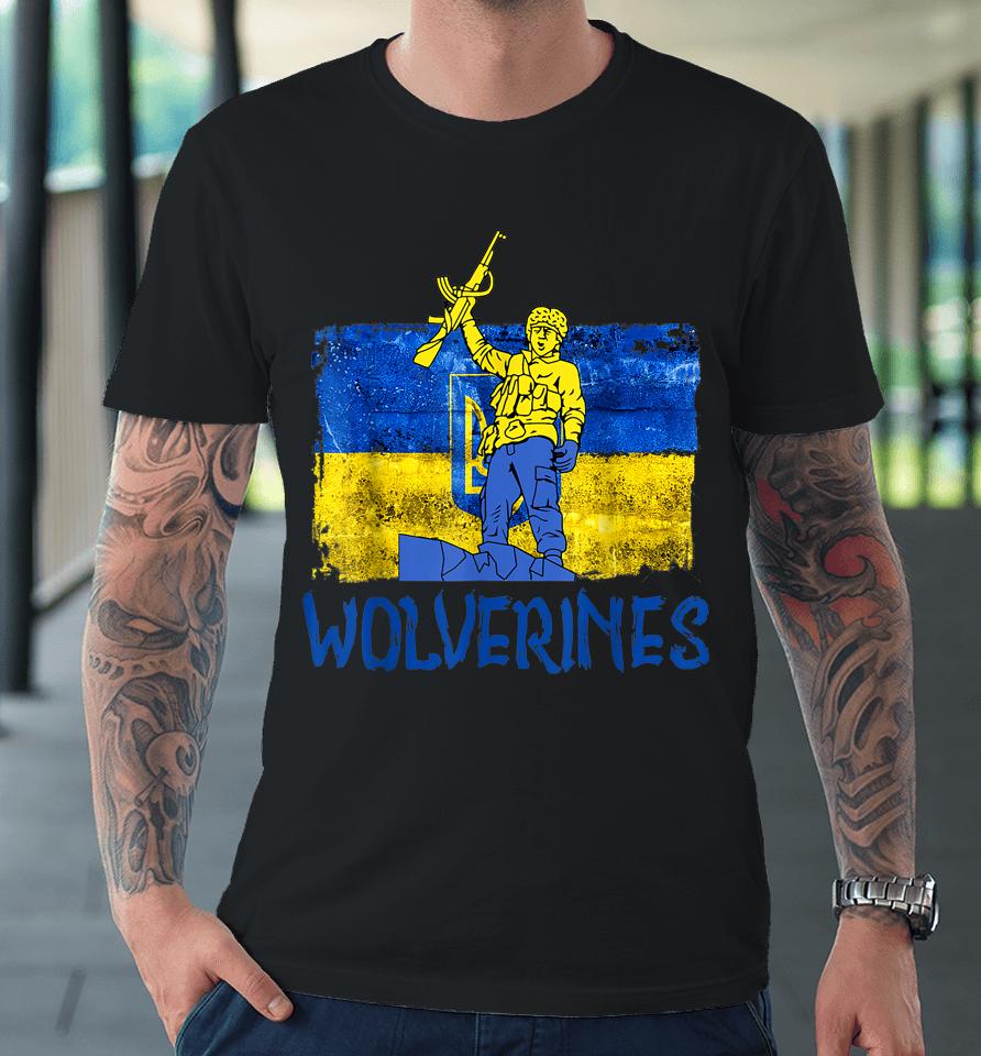 Wolverines Support Ukraine Premium T-Shirt