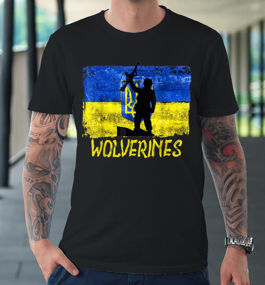 Wolverines Support Ukraine Premium T-Shirt