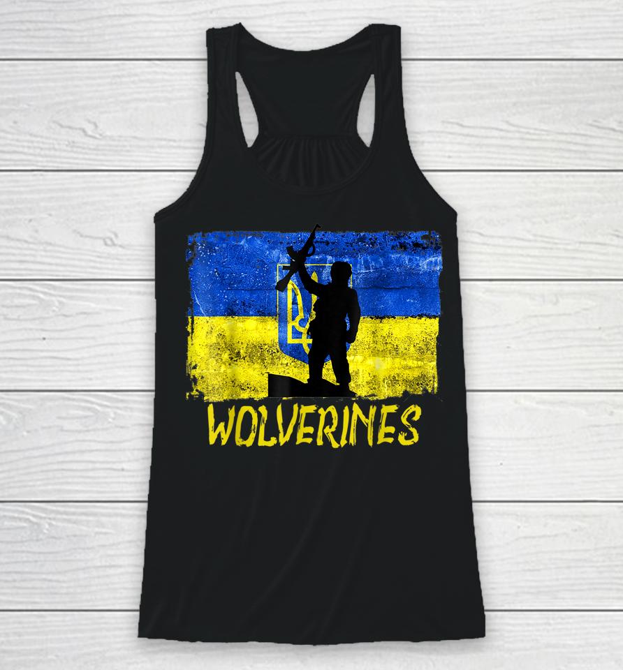 Wolverines Support Ukraine Racerback Tank