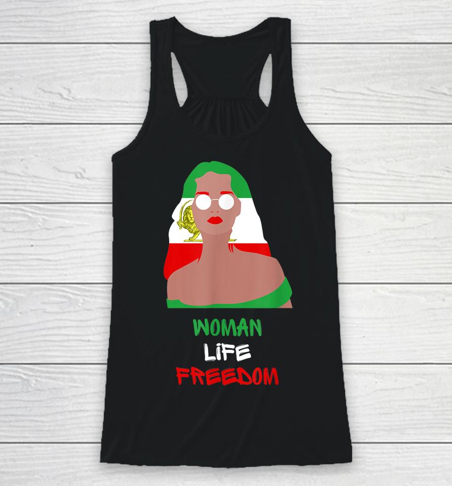 Woman Life Freedom For Iran Shirt For The Women Of Persia Racerback Tank