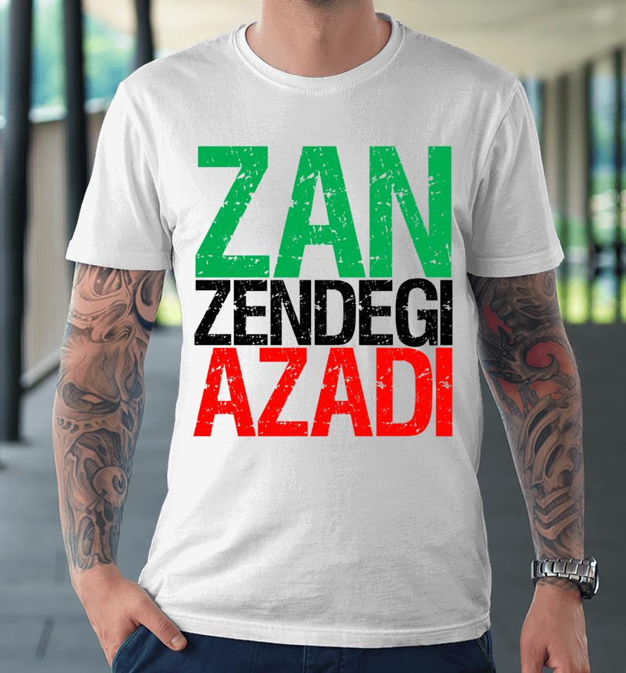 Woman Life Freedom Iran Zan Zendegi Azadi Persian Premium T-Shirt