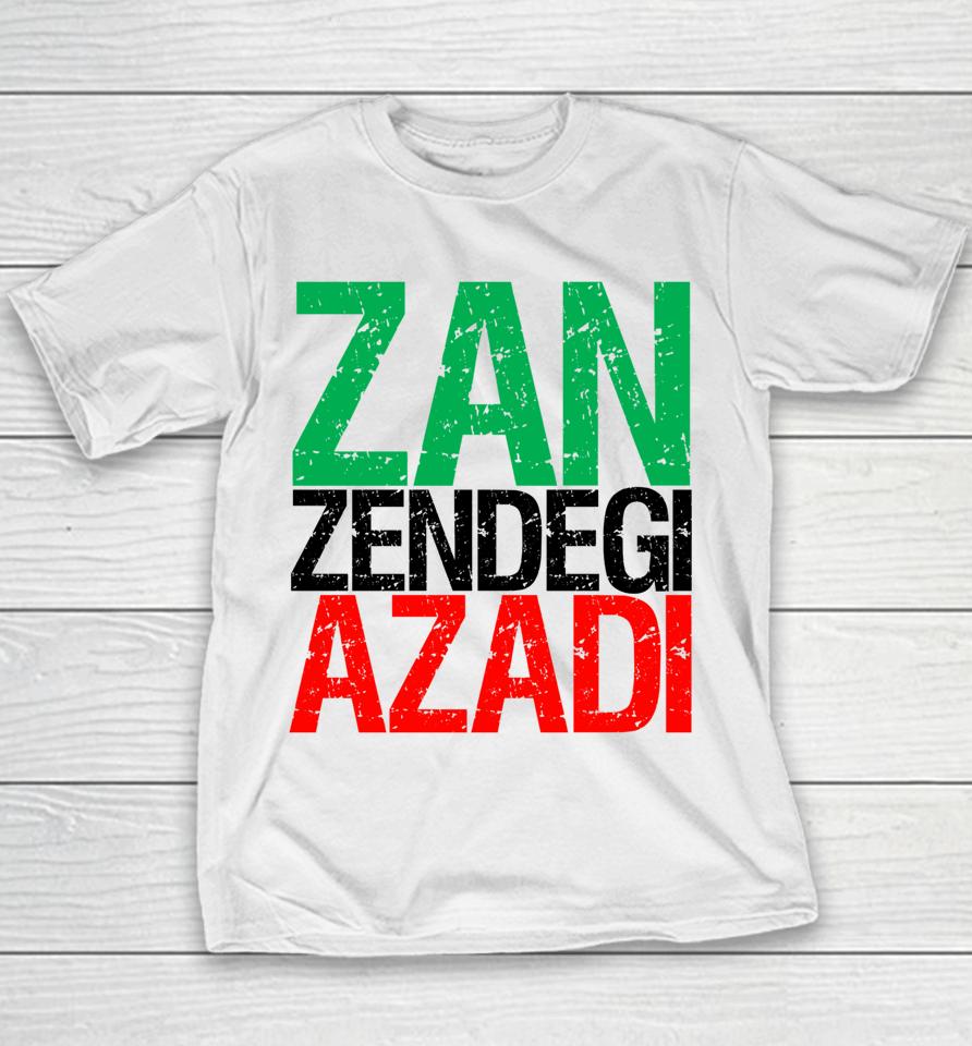 Woman Life Freedom Iran Zan Zendegi Azadi Persian Youth T-Shirt