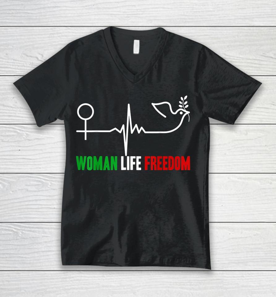 Woman Life Freedom Zan Zendegi Azadi Women Life Freedom Unisex V-Neck T-Shirt