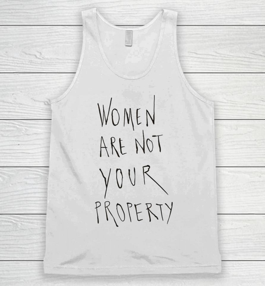 Women Are Not Your Property Unisex Tank Top
