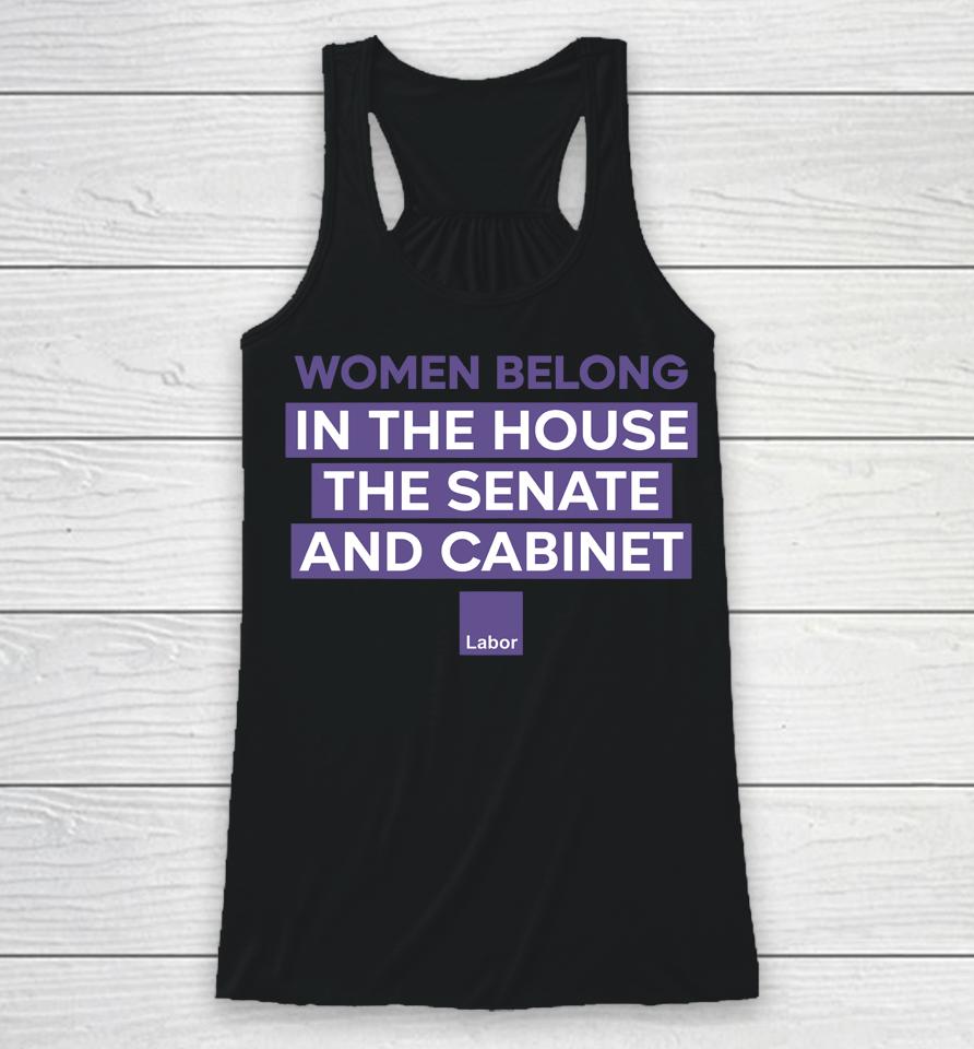Women Belong In The House The Senate And Cabinet Racerback Tank