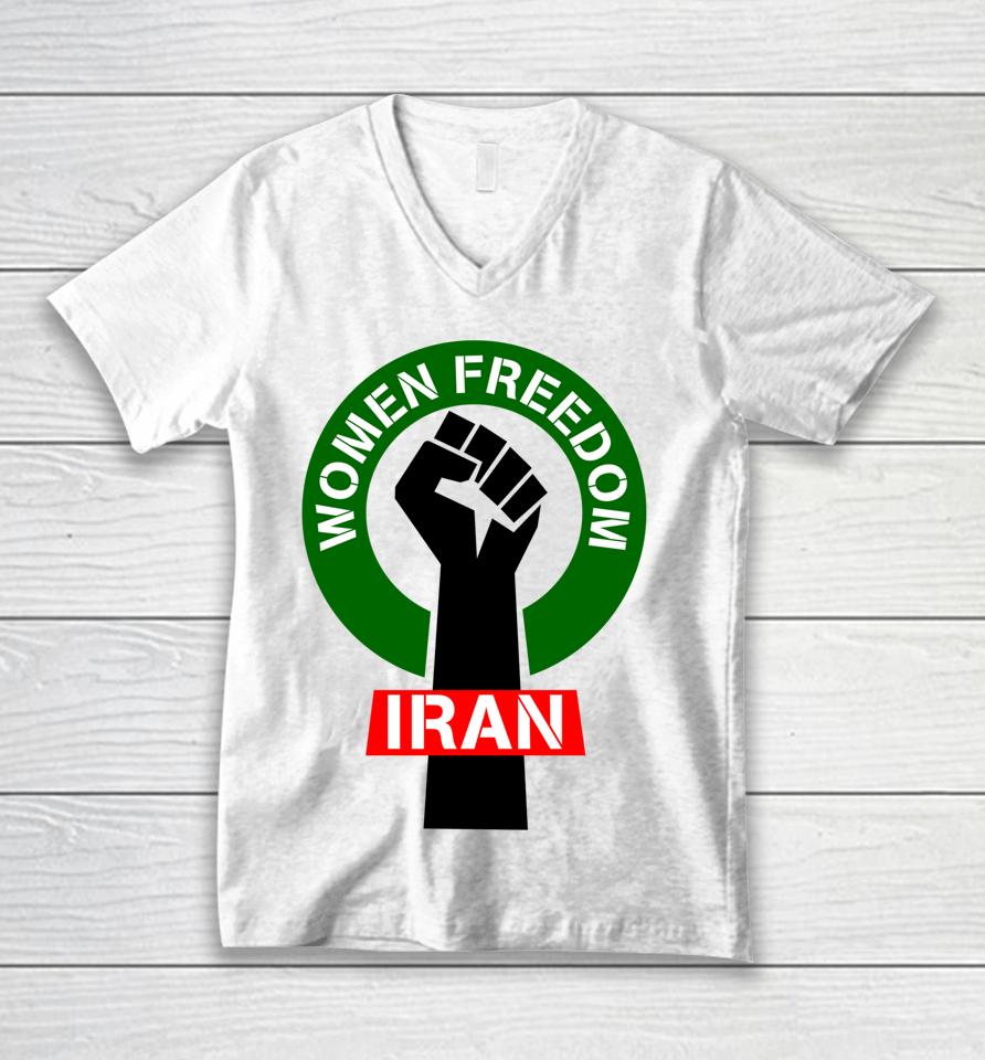 Women Freedom Iran Unisex V-Neck T-Shirt