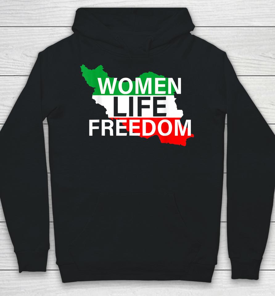 Women Life Freedom Free Iran We Stand With The Women Of Iran Hoodie