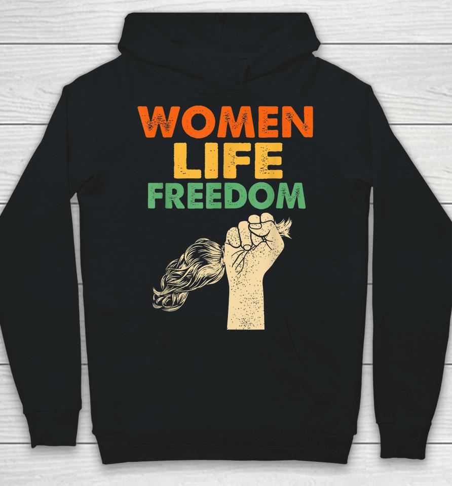 Women Life Freedom Iran Feminist Vintage Hoodie