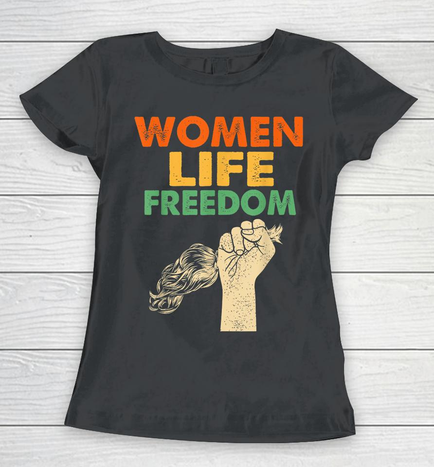 Women Life Freedom Iran Feminist Vintage Women T-Shirt