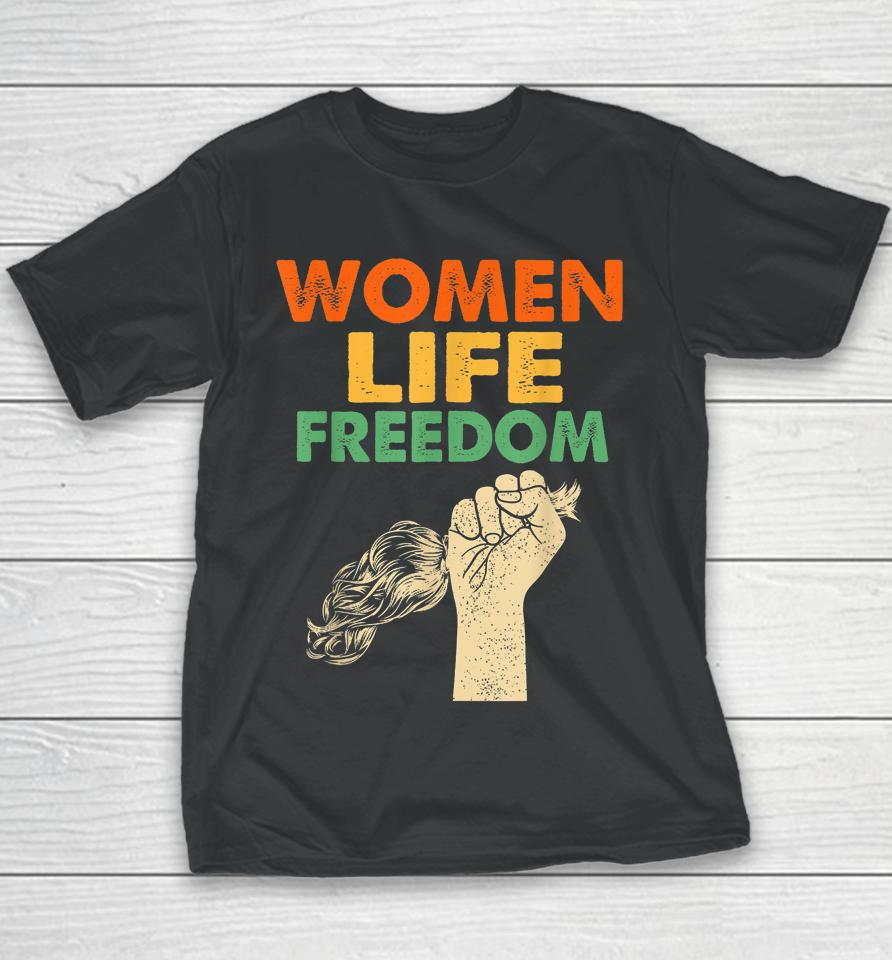 Women Life Freedom Iran Feminist Vintage Youth T-Shirt