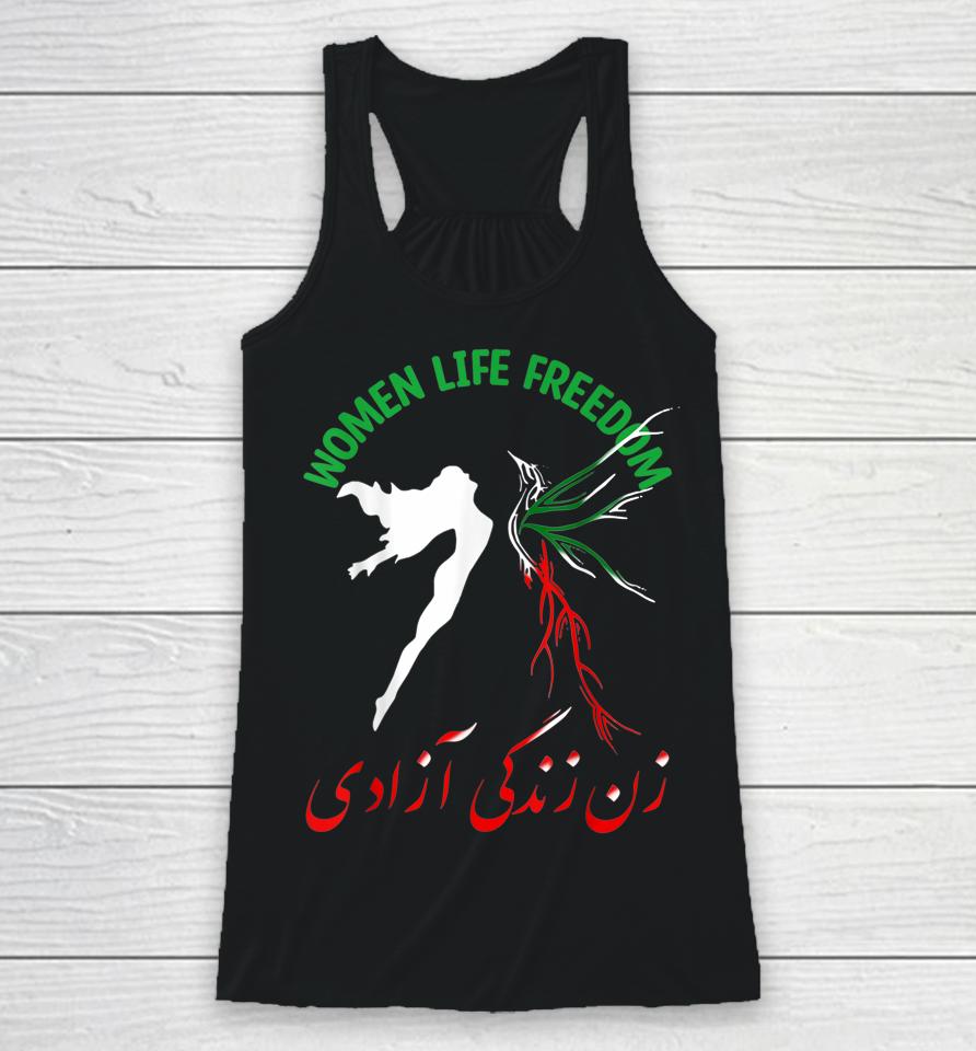 Women Life Freedom Iran Feminist Vintage Support Womens Iran Racerback Tank