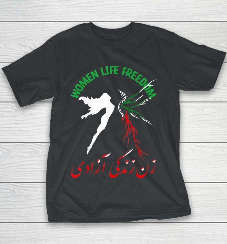 Women Life Freedom Iran Feminist Vintage Support Womens Iran Youth T-Shirt