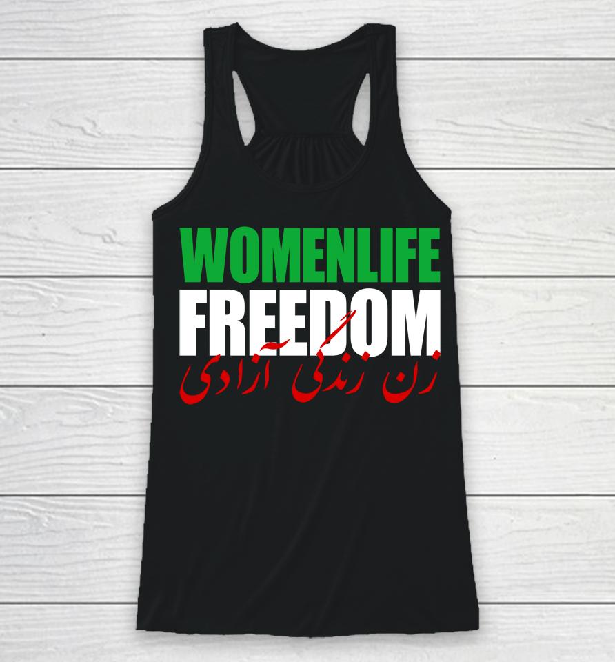 Women Life Freedom Iran Racerback Tank