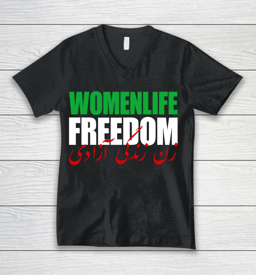 Women Life Freedom Iran Unisex V-Neck T-Shirt