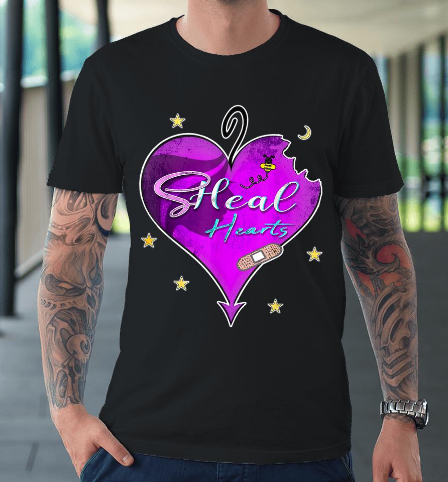 Women Love Heart Bee Cute Image Gift For Girls By Sheal Premium T-Shirt