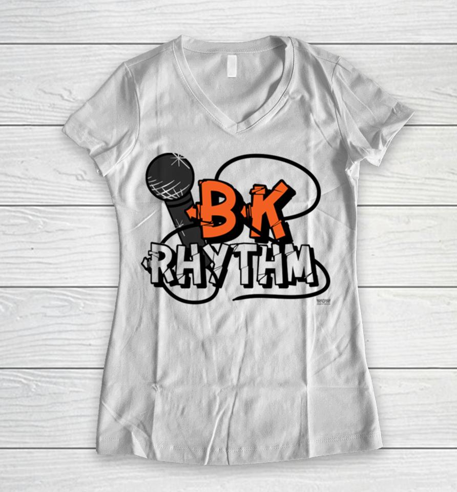 Women Of Wrestling Bk Rhythm Women V-Neck T-Shirt
