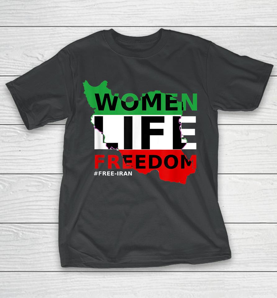 Women Rights Life Freedom Mahsa Amini Iran #Mahsaamin T-Shirt
