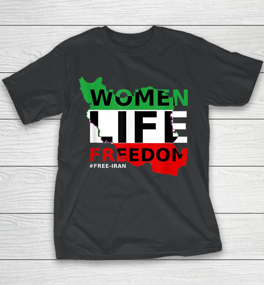 Women Rights Life Freedom Mahsa Amini Iran #Mahsaamin Youth T-Shirt