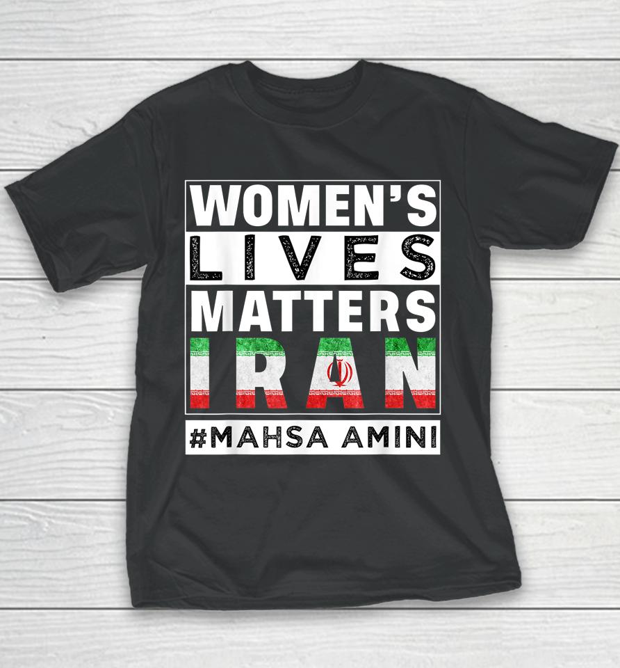 Women Rights Life Freedom Mahsa Amini Iran #Mahsaamini Youth T-Shirt