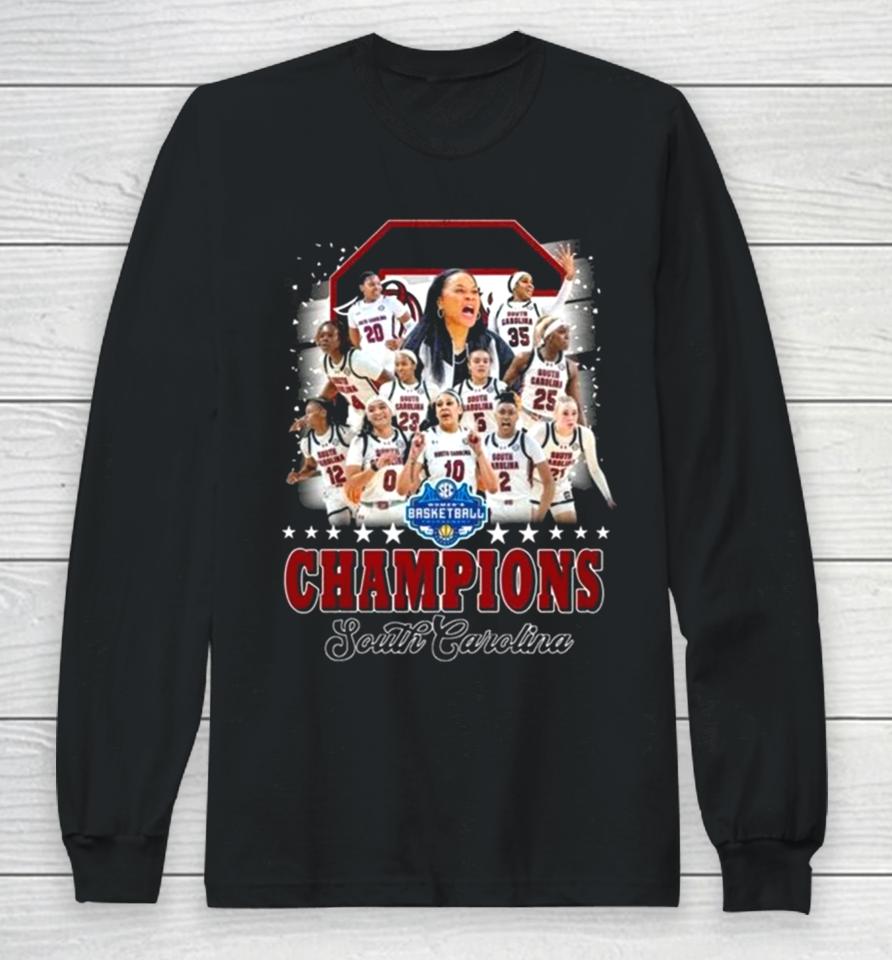 Women’s Basketball Tournament Champions South Carolina Logo Long Sleeve T-Shirt