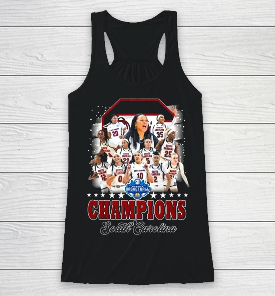 Women’s Basketball Tournament Champions South Carolina Logo Racerback Tank