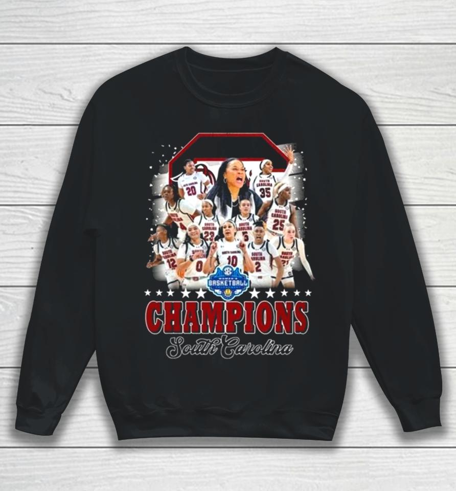 Women’s Basketball Tournament Champions South Carolina Logo Sweatshirt