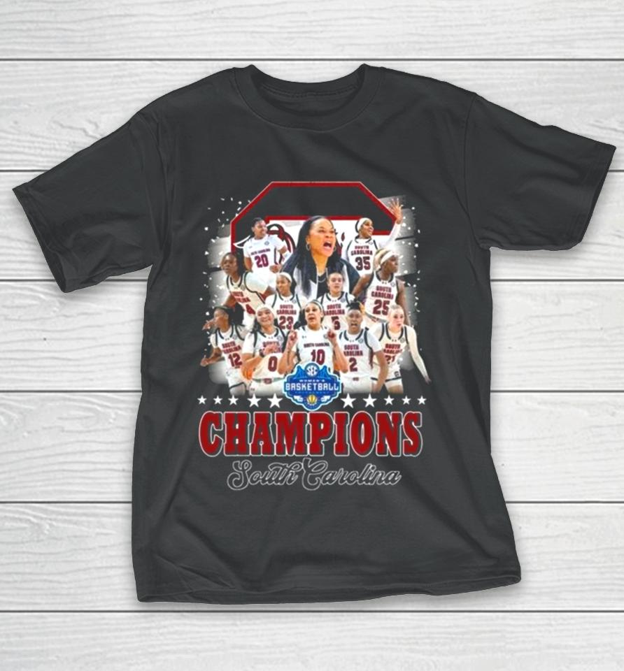 Women’s Basketball Tournament Champions South Carolina Logo T-Shirt