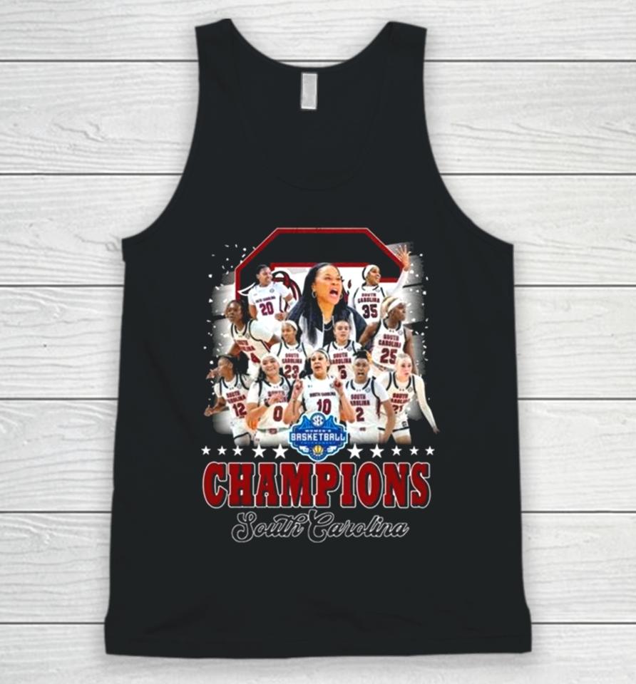 Women’s Basketball Tournament Champions South Carolina Logo Unisex Tank Top