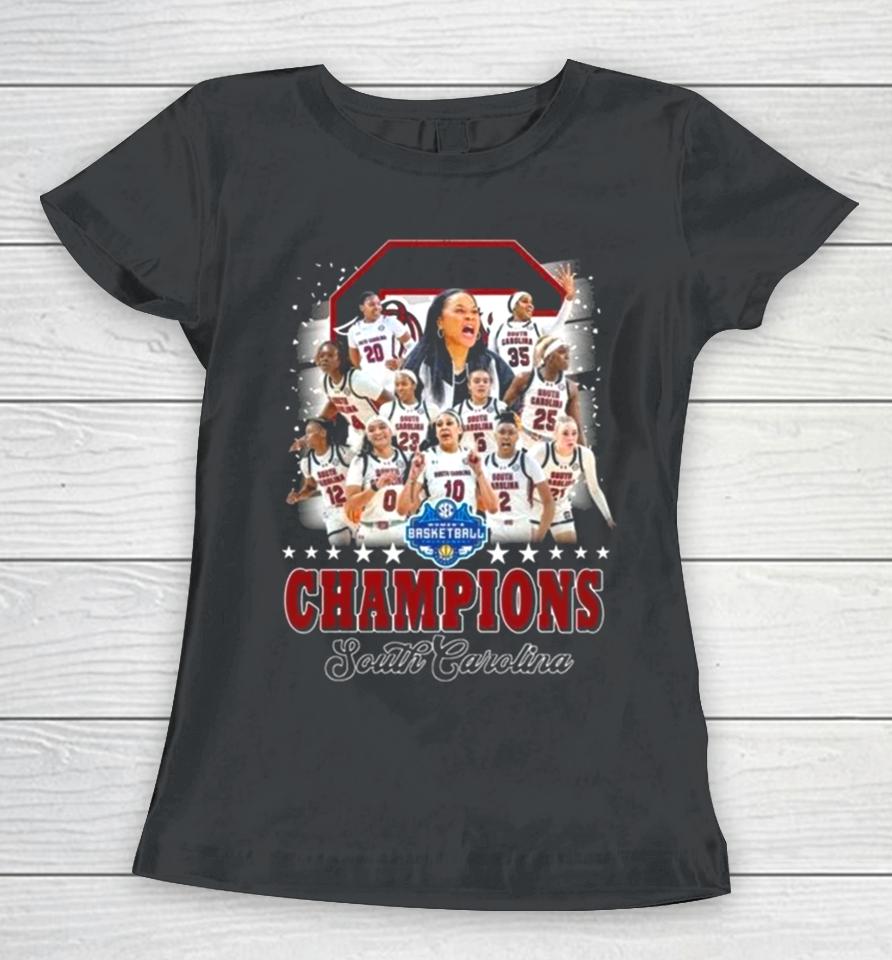 Women’s Basketball Tournament Champions South Carolina Logo Women T-Shirt