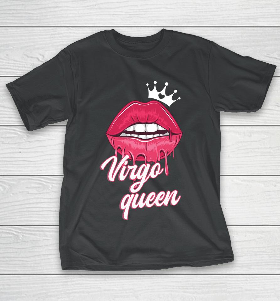 Womens  Birthday Virgo Queen Virgo Zodiac Sign T-Shirt