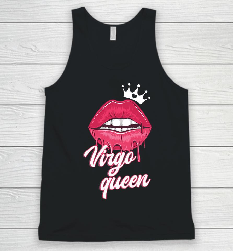 Womens  Birthday Virgo Queen Virgo Zodiac Sign Unisex Tank Top