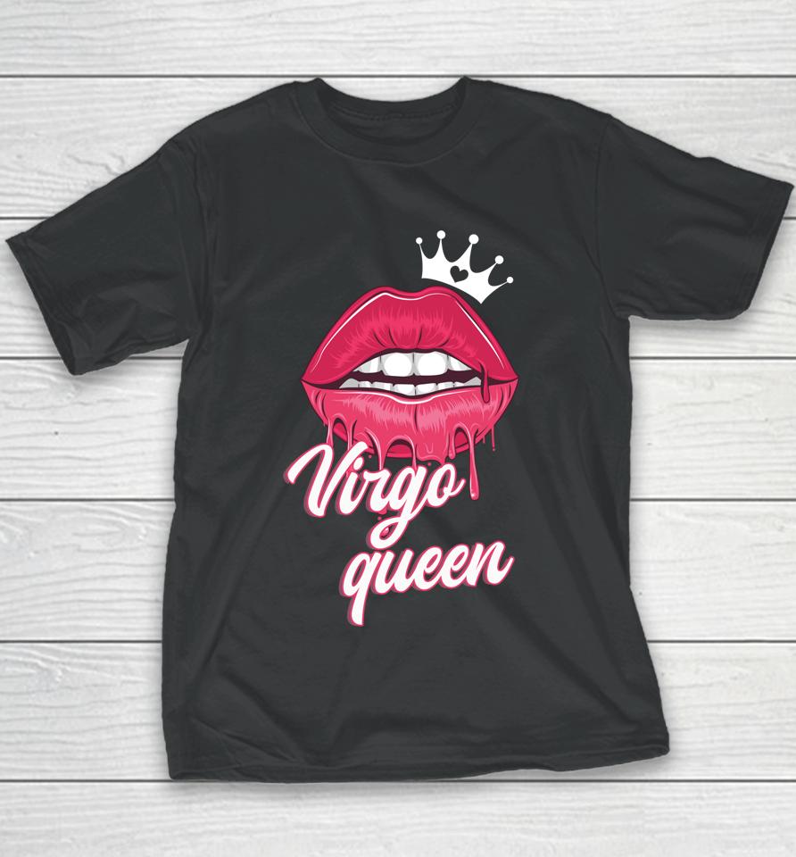 Womens  Birthday Virgo Queen Virgo Zodiac Sign Youth T-Shirt