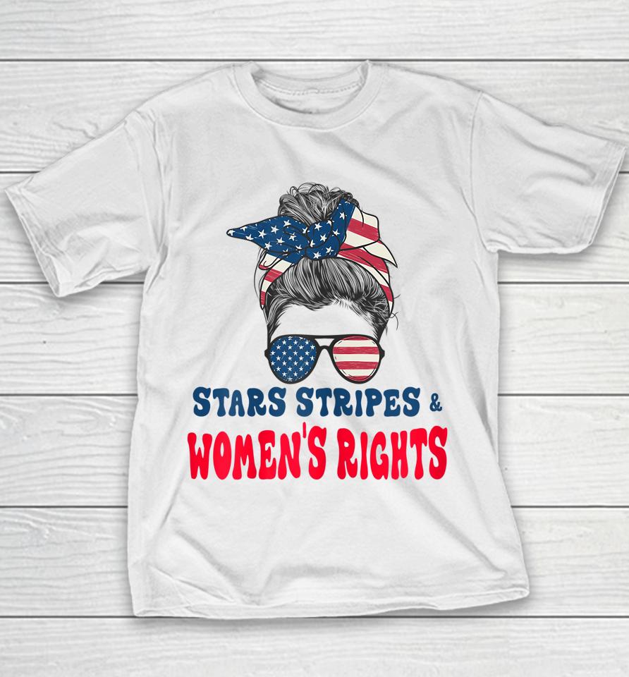 Womens Stars Stripes Women's Rights Reproductive Pro Roe Choice Youth T-Shirt