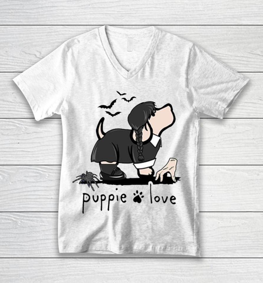 Worcester Red Sox Puppie Love Gothic Pup Unisex V-Neck T-Shirt