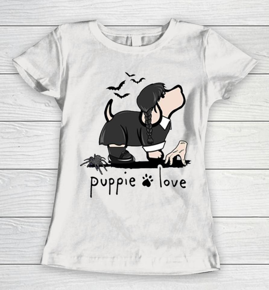 Worcester Red Sox Puppie Love Gothic Pup Women T-Shirt