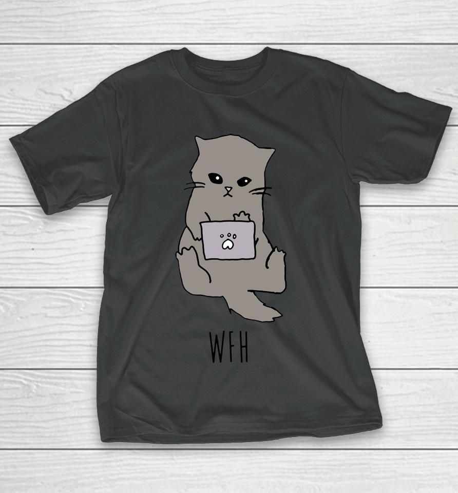 Work From Home Cat T-Shirt
