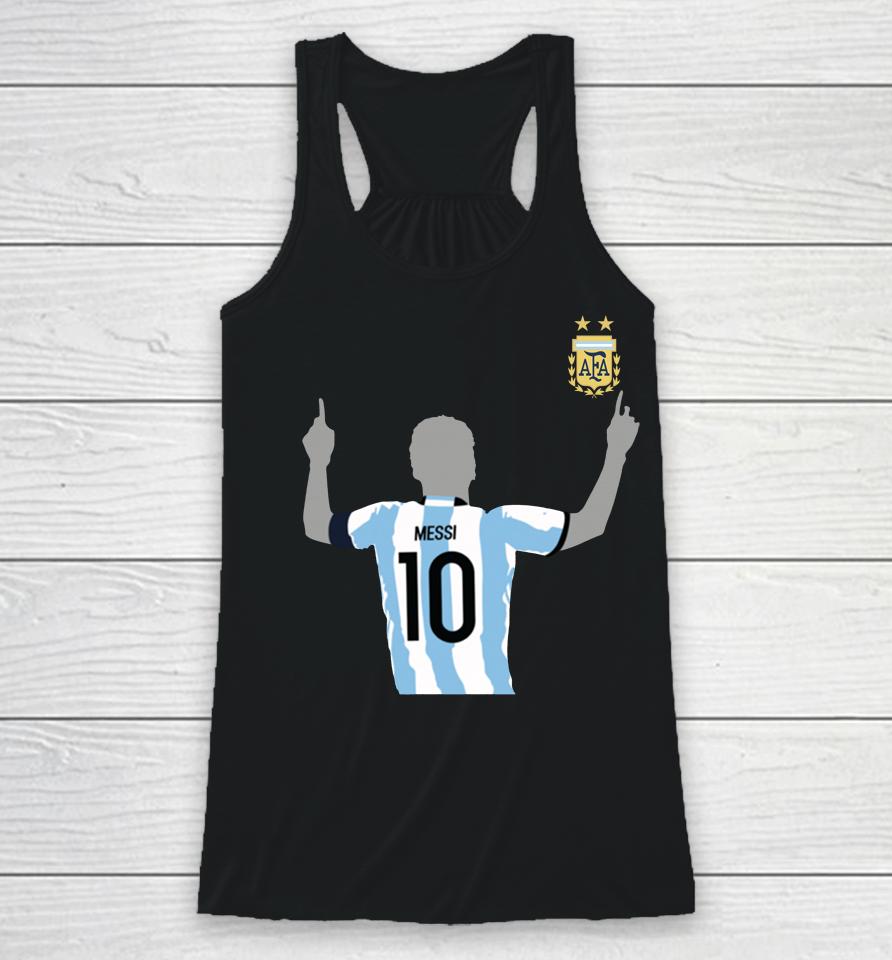 World Cup 2022 Win Lionel Messi Argentina National Team Winners Celebration Racerback Tank