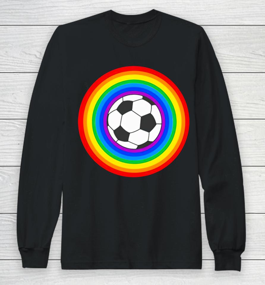 World Cup Reporter Grant Wahl Rainbow Soccer Lgbt Long Sleeve T-Shirt