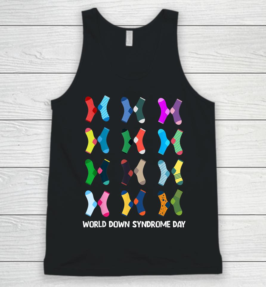 World Down Syndrome Day Awareness Socks 21 March Unisex Tank Top