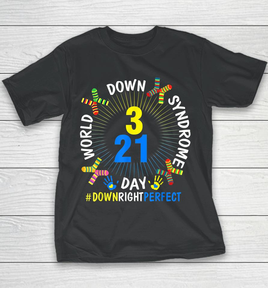 World Down Syndrome Day Awareness Socks 21 March Youth T-Shirt