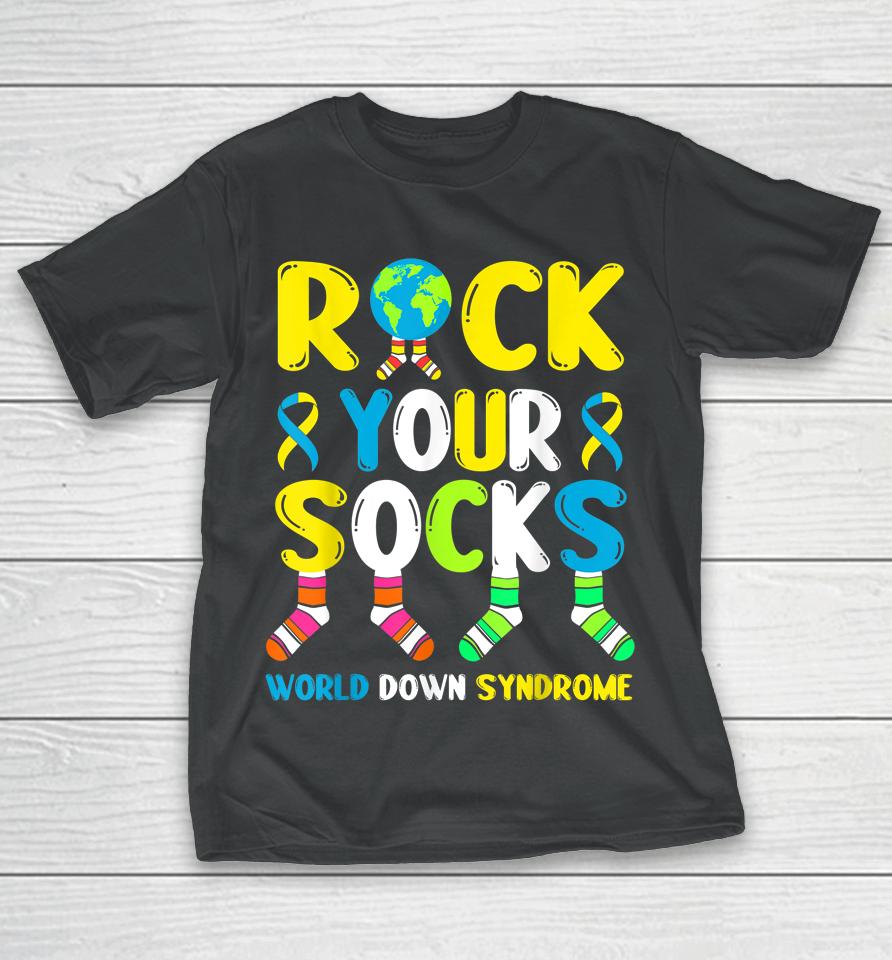 World Down Syndrome Day Rock Your Socks Awareness T-Shirt