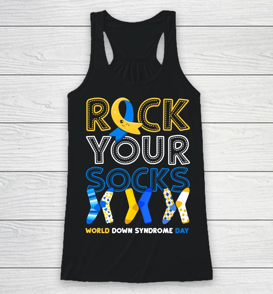 World Down Syndrome Day Rock Your Socks Racerback Tank