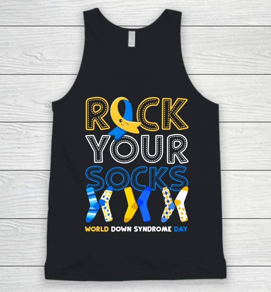 World Down Syndrome Day Rock Your Socks Unisex Tank Top