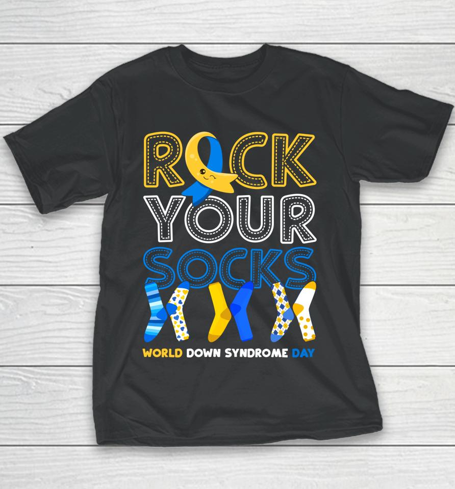 World Down Syndrome Day Rock Your Socks Youth T-Shirt