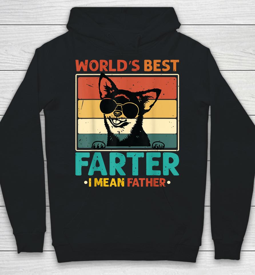 Worlds Best Farter I Mean Father Best Dad Ever Cool Dog Mens Hoodie