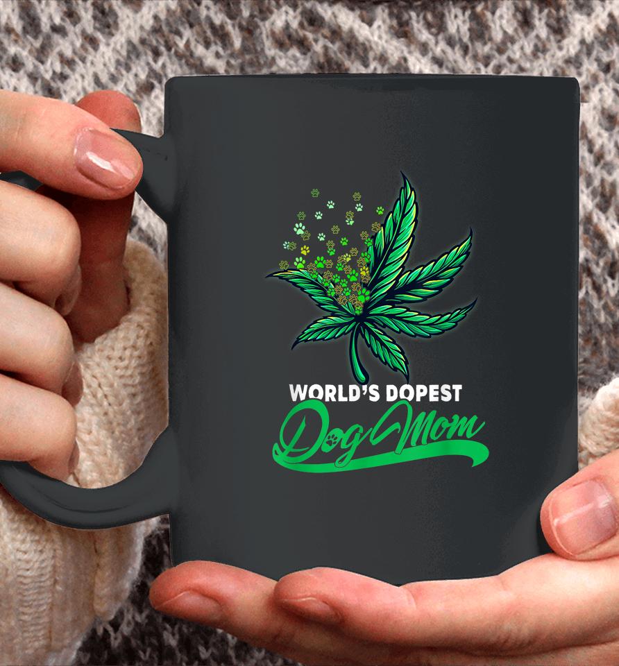 World's Dopest Dog Mom Cannabis Weed Mothers Day Coffee Mug