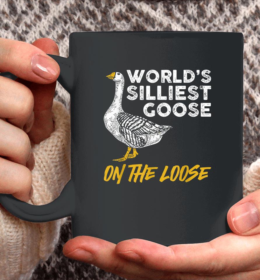 World's Silliest Goose On The Loose Coffee Mug