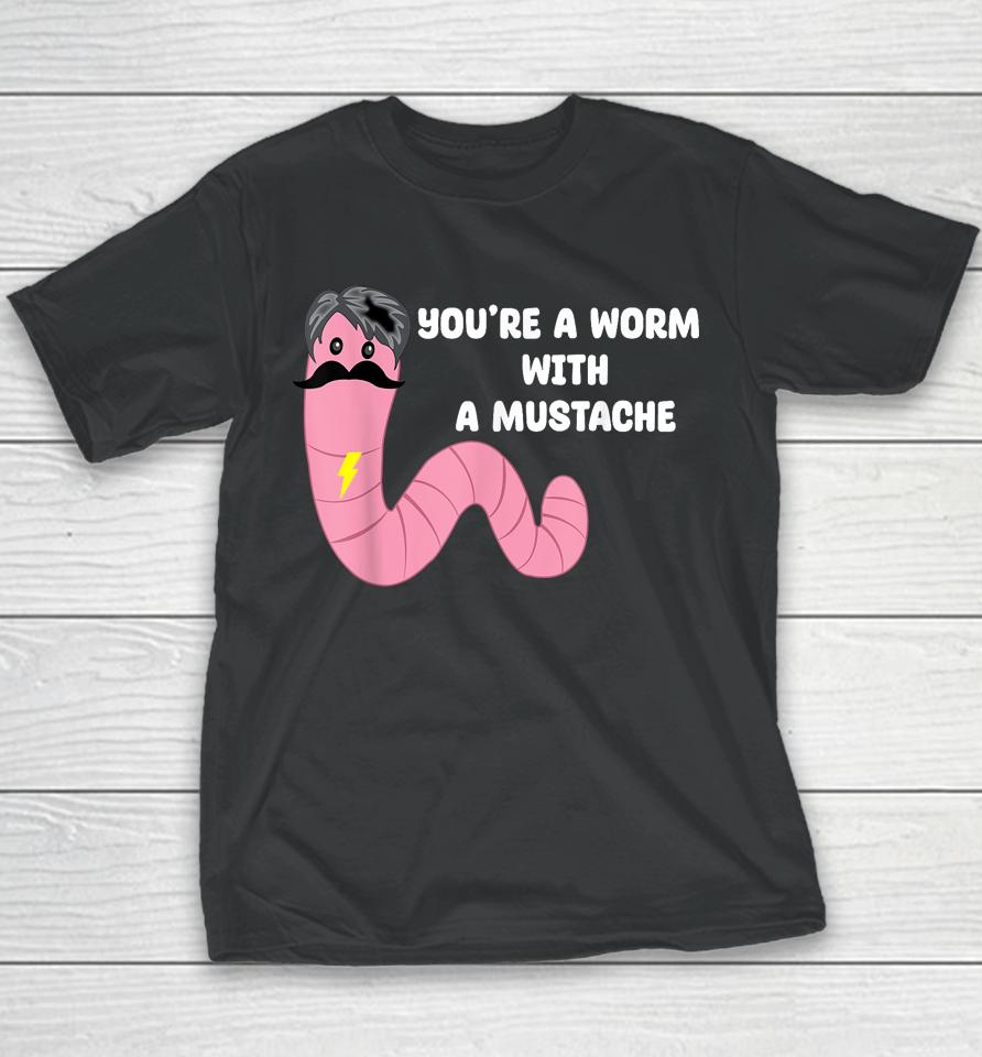 Worm With A Mustache James Tom Ariana Reality Youth T-Shirt